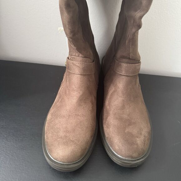 WHITE MOUNTAIN Women's Mazed Brown Knee High Boot Brown Riding Boot Size 7 - Picture 4 of 11